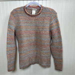 Parkhurst Canada Knitwear NWT Pastel Combo Crewneck Sweater Size Medium